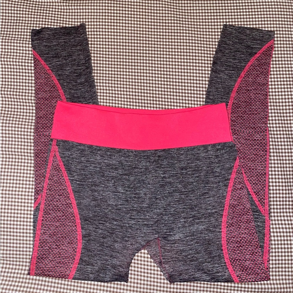 Women's Pink and Gray Leggings